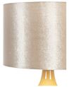 Tischlampe gelb / gold 52 cm Trommelform HADDAS_822628