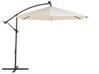 Cantilever Garden Parasol with LED Lights ⌀ 2.85 m Beige CORVAL_778566