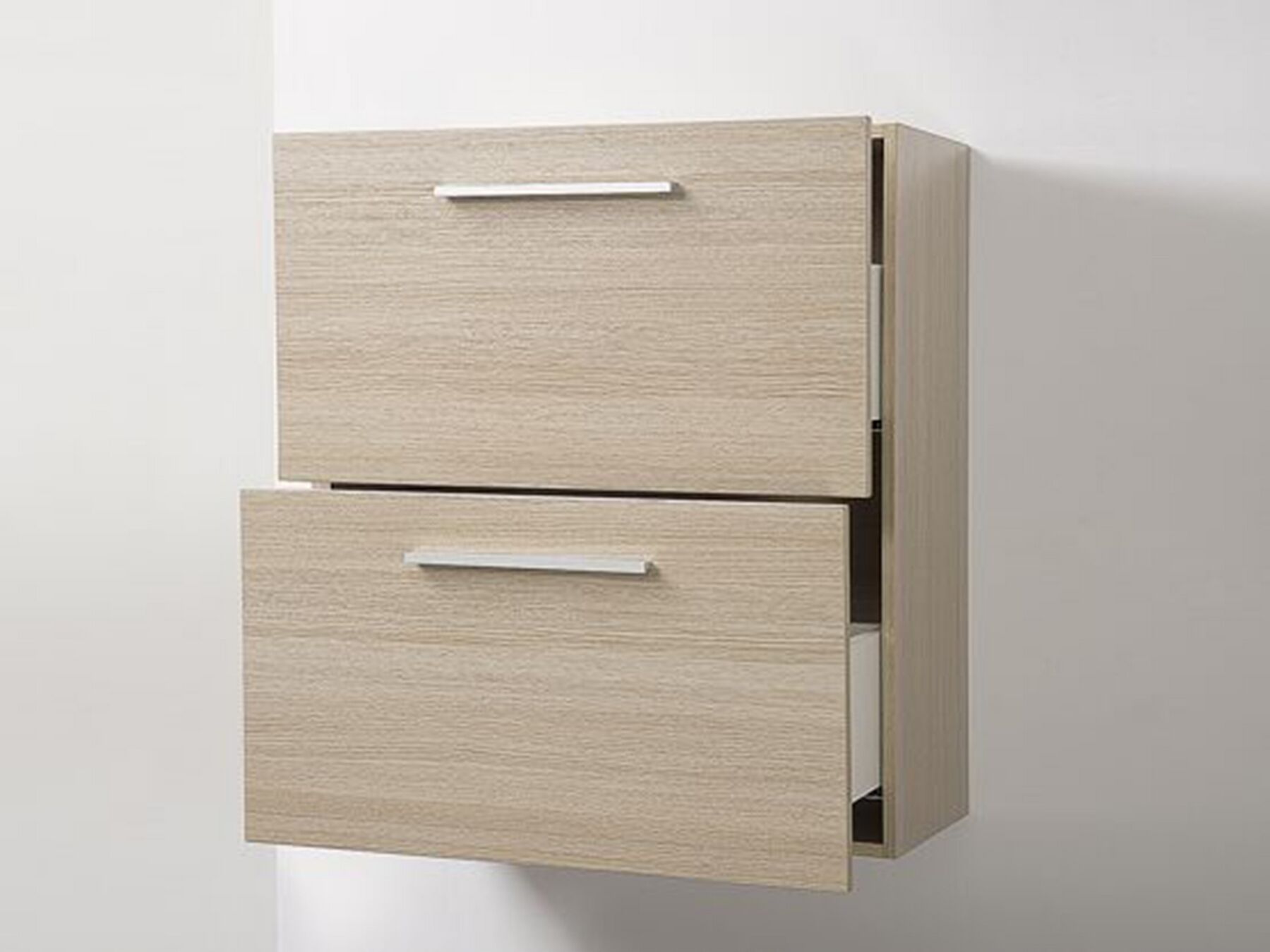 Bad Hängeschrank heller Holzfarbton MURCIA | Beliani.de