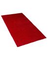 Tappeto shaggy rosso 80 x 150 cm DEMRE_715093