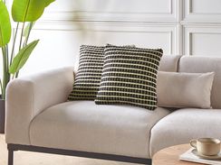 Koristetyyny 2kpl 45 x 45 cm mustavalkoinen YONCALI