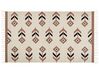 Bavlnený kelímový koberec 80 x 150 cm béžová a čierna NIAVAN_869856