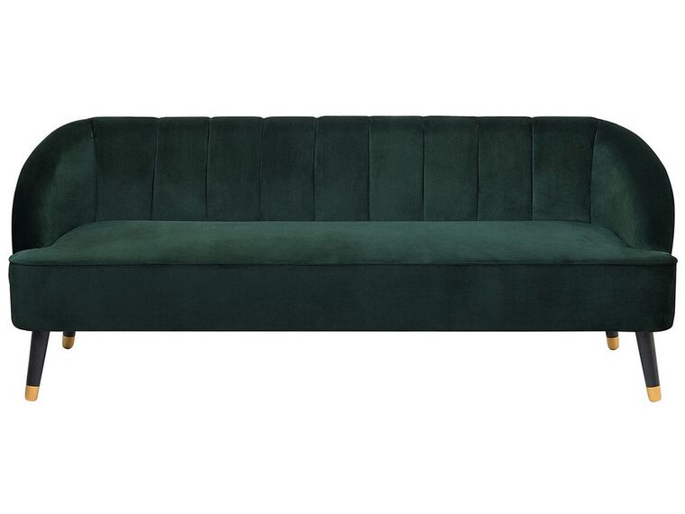 3-istuttava sohva samettinen vihreä ALSVAG_732184