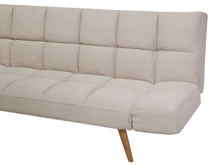 Fabric Sofa Bed Beige INGARO Beliani.dk