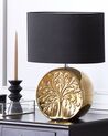 Lampada da tavolo ceramica oro e nero 48 cm KHERLEN_822575