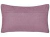 Conjunto de 2 cojines de terciopelo violeta bordado libélula 30 x 50 cm DAYLILY_892666