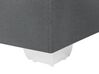 Cama continental de poliéster gris oscuro/plateado 160 x 200 cm PRESIDENT_706744