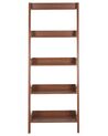 5 Tier Ladder Shelf Dark Wood MOBILE TRIO_447661