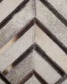 Teppich Kuhfell beige-grau 140 x 200 cm geometrisches Muster Kurzflor TEKIR_764779