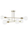 6 Light Metal Ceiling Lamp Brass KIDANE_818230