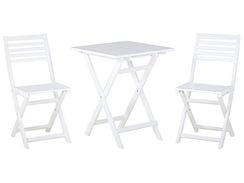 2-istuttava bistrosetti akasiapuu valkoinen FIJI 2-istuttava bistrosetti akasiapuu valkoinen FIJI