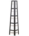 Corner Ladder Shelf Black and Light Wood BEXLEY_732995