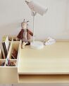 1 Drawer Home Office Desk with Shelf 100 x 55 cm Light Wood and White PARAMARIBO_846501