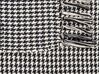 Decke Baumwolle schwarz / weiss 125 x 150 cm kariertes Muster DAMEK_839599