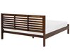 Bed hout donkerbruin 180 x 200 cm CARNAC_677901