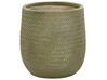 Vaso para plantas em fibra de argila verde 39 x 39 x 44 cm LIVADIA_871620