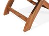Conjunto de dos sillas de jardín madera de acacia marrón CENTO_691096