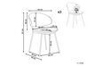 Set of 2 Fabric Dining Chairs Cream KIANA_874433
