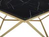 Mesa de centro efecto mármol negro/dorado 80 x 80 cm MALIBU_791605