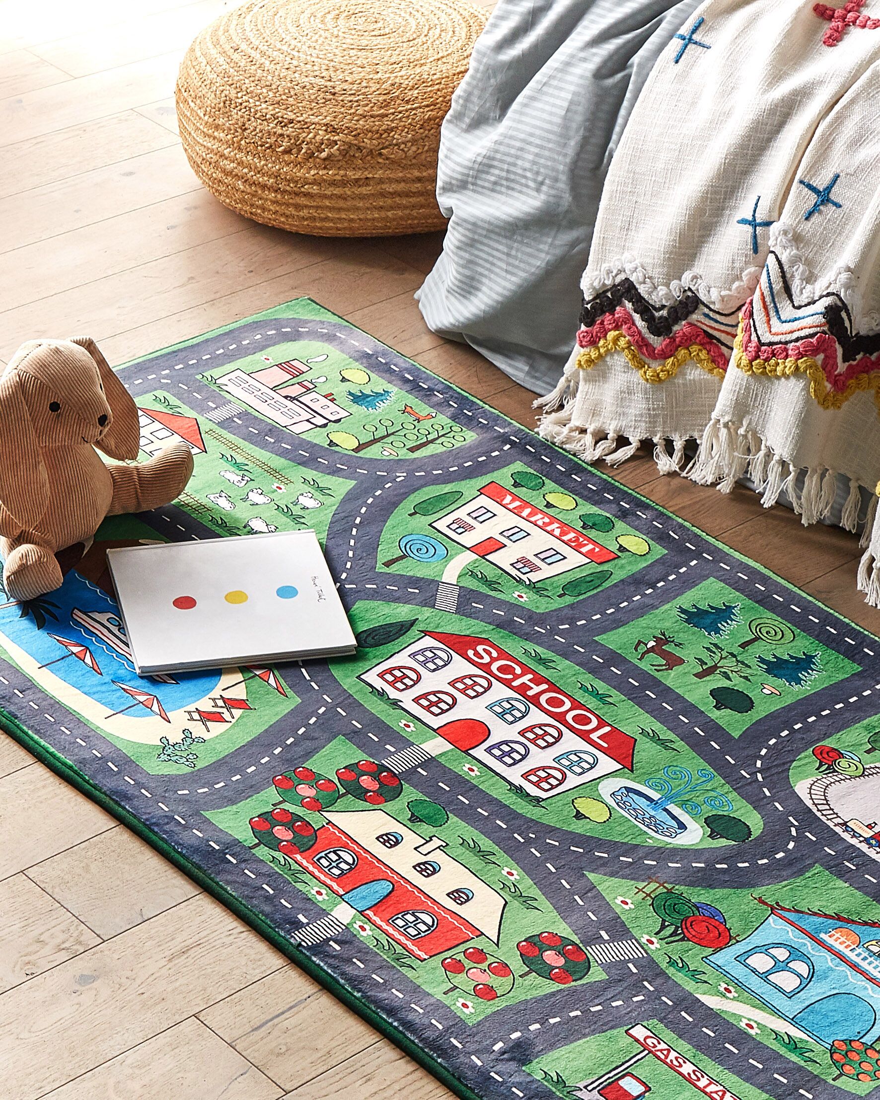 Tappeto per bambini cotone multicolore 80 x 150 cm LELES