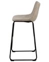 Set di 2 sedie alte DARIEN Beige chiaro Set di 2 sedie alte DARIEN Beige chiaro