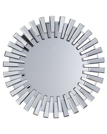 Sunburst Wall Mirror ø 70 cm Silver CHOLET