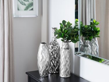 Dekorativ vase 33 cm sølv ARPAD