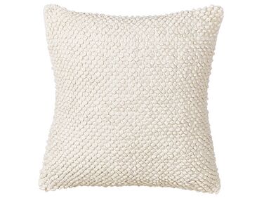 Cotton Cushion 45 x 45 cm Beige JOARA