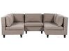 Modulær 5-personers sofa brun UNSTAD_891278