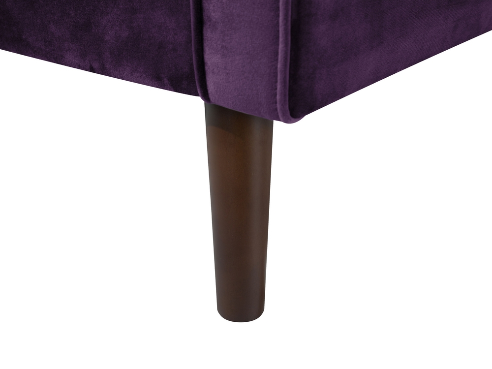 3 Seater Velvet Sofa Purple Lokka