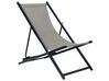 Skladacia plážová stolička sivá/čierna LOCRI II_857221