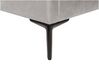 Polsterbett Samtstoff grau mit Bettkasten hochklappbar 140 x 200 cm SEZANNE_800050