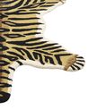Tapete para crianças em lã creme e preta impressão de tigre 100 x 160 cm SHERE_874816