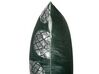Dekokissen Ananas-Motiv Samtstoff dunkelgrün 45 x 45 cm 2er Set ASTILBE_769237