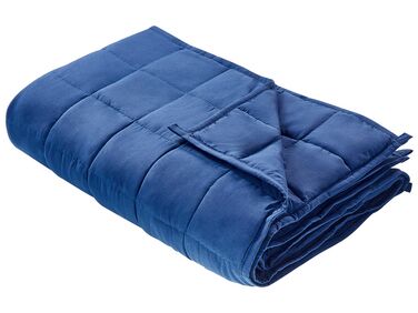 Cobertor pesado 4 kg azul marinho 100 x 150 cm NEREID