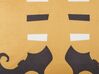 Sada 2 zamatových vankúšov so vzorom 45 x 45 cm oranžová COVASNA_830233