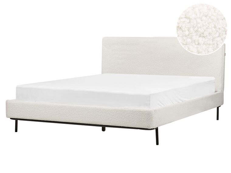 Sänky buklee valkoinen 160 x 200 cm CORIO_903246