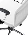 Silla de oficina reclinable de malla blanco/negro/plateado DESIGN_692356