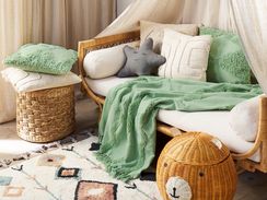 Viltti puuvilla vihreä 125 x 150 cm KHARI