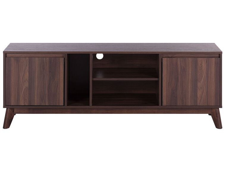 TV Stand Dark Wood OAKLAND Beliani.co.uk