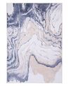 Vloerkleed polyester beige/blauw 140 x 200 cm GEBZE_716561