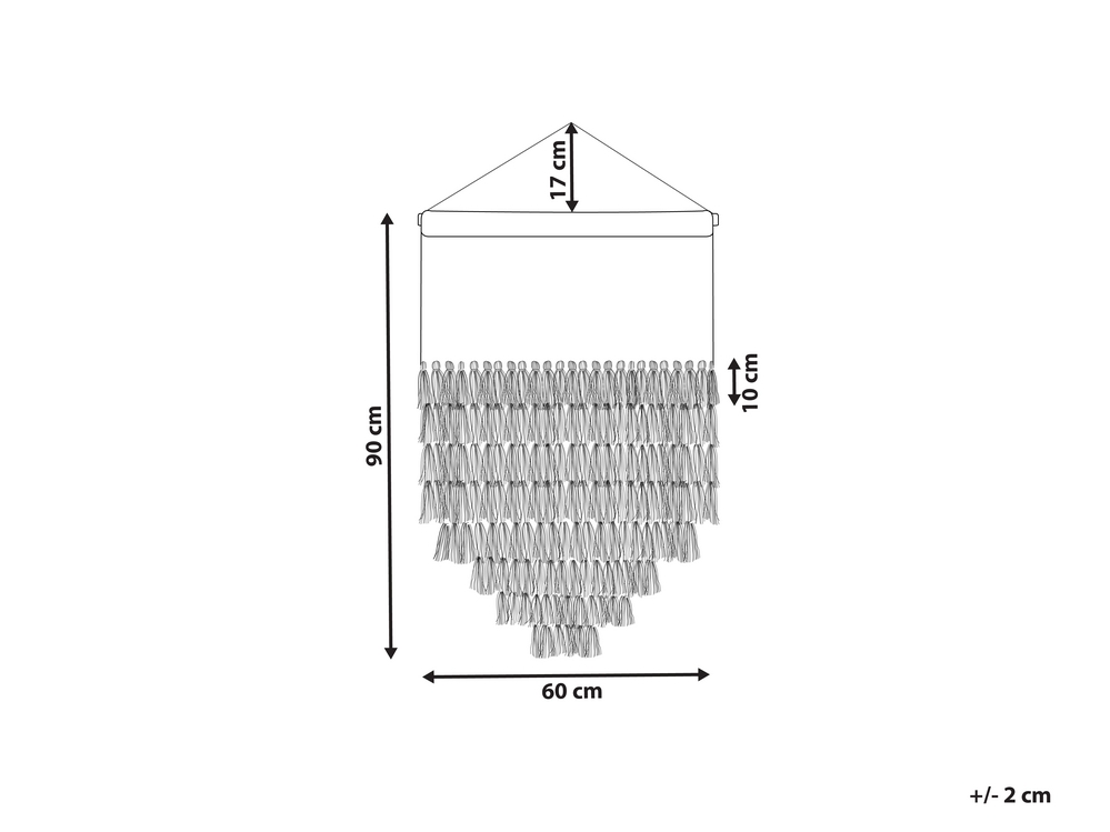 Decorazione da parete in metallo bianco e dorato, 90x44 cm SOLINE