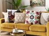 Conjunto de 2 almofadas decorativas bordadas em algodão multicolor 50 x 50 cm BAHRAICH_829484
