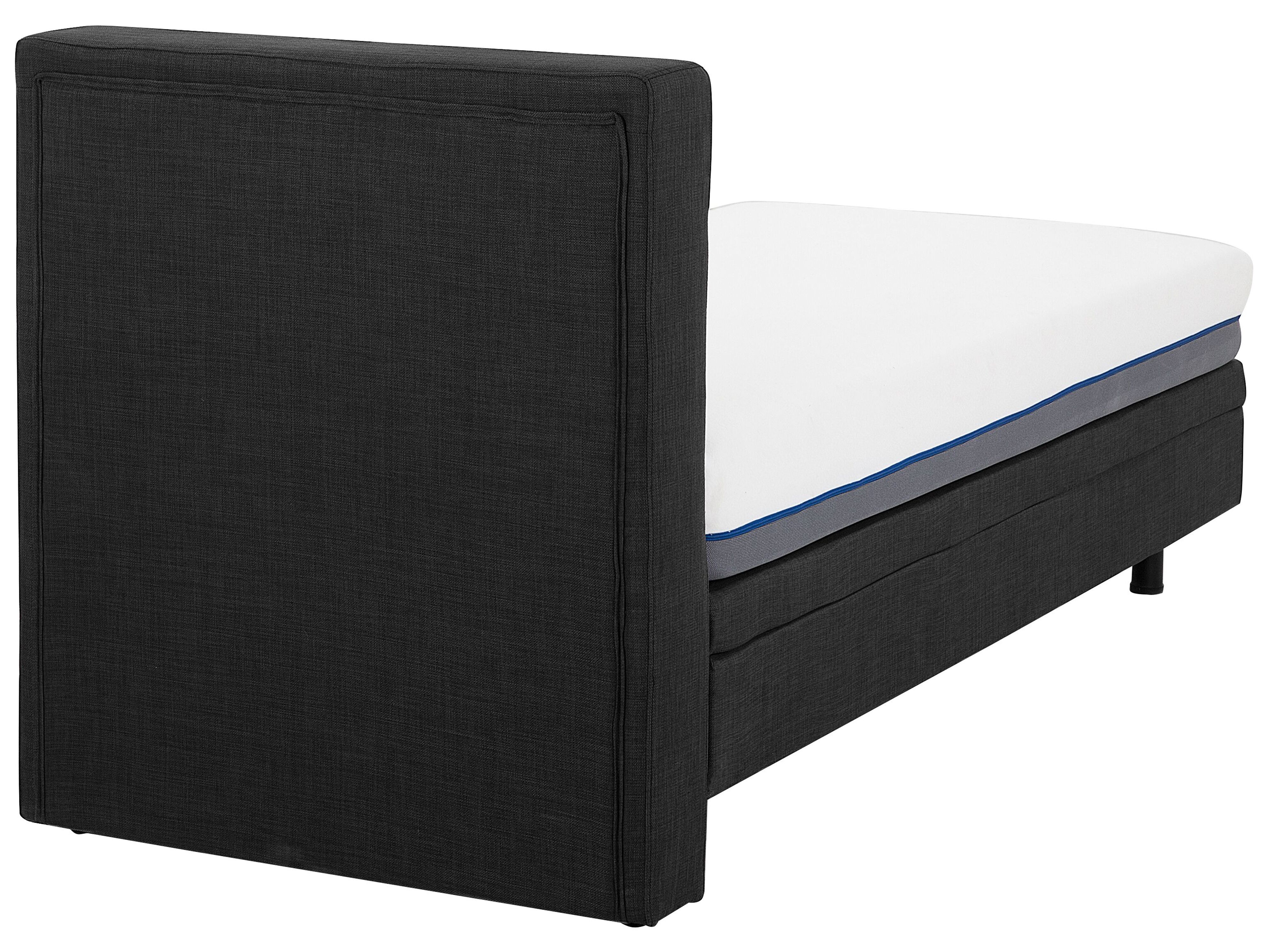 Łóżko regulowane tapicerowane 80 x 200 cm szare DUKE