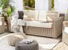 4 Seater Rattan Garden Sofa Set Natural ARDEA_767034
