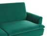 Sofa rozkładana welurowa zielona VETTRE_787942