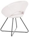 Velvet Accent Chair Off-White RACHEL_860874