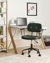 Faux Leather Desk Chair Dark Green ALGERITA_896684