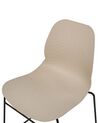 Set of 4 Dining Chairs Beige PANORA_873631
