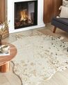 Faux Cowhide Area Rug with Spots 150 x 200 cm Beige with Gold BOGONG_820355